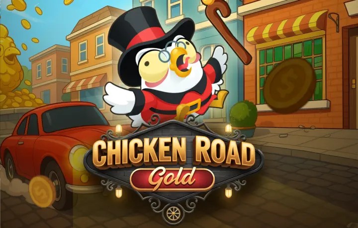 Chicken Road Gold game by InOut – logo hosted on 50 Cent Casino
